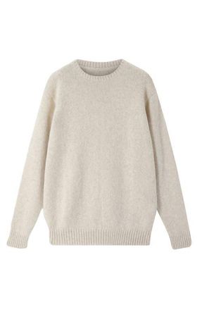 Fortela Alpaca Crew Neck Sweater in Camel at Nordstrom, Size Xx-Large Eu
