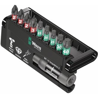 Wera Bit-Check 10 Impaktor 2, 10 pezzi - Wera