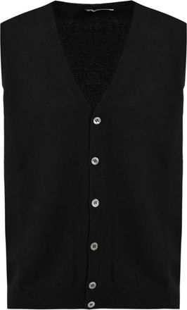 FILIPPO DE LAURENTIIS Gebreid Vest - Heren - Spencers - Zwart - XL - Truien & Vesten