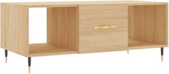 vidaXL Vidaxl - Coffee Table Sonoma Oak 102x50x40 cm Engineered Wood