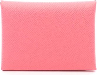 Herm&egrave;s Pink Epsom Leather Leather Coin Purse/Coin Case (Pre-Owned)