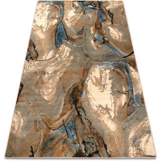 RugsX Rugsx - Alfombra De Lana Omega Jaspis Abstracci&oacute;n Azul Claro Beige 200x300 Cm