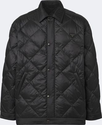 Prada Logo quilted down jacket