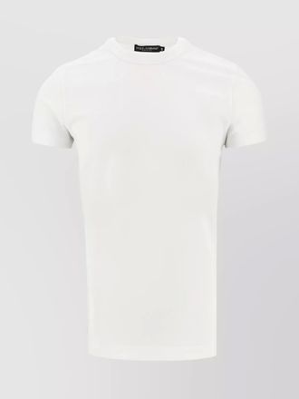 Dolce & Gabbana logo embroidered cotton t-shirt