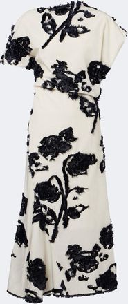 Erdem Fil coup&eacute; poplin midi dress