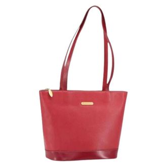Burberry Pre-owned Tote Bags, female, Red, Size: ONE SIZE Pre-owned Vintage Tote Bag