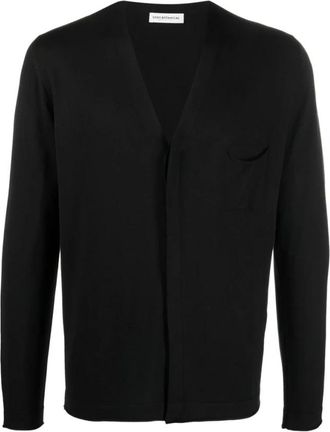 Goes Botanical Goes Botanical, Truien & Vesten, Heren, Zwart, 2Xl, Wol, V-neck Cardigan