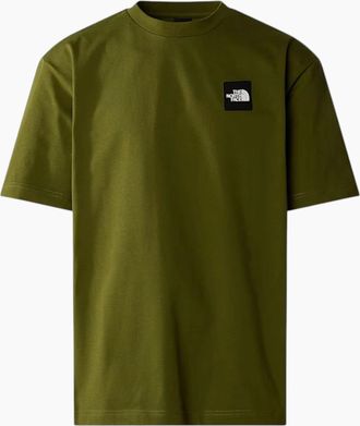 The North Face Mens The North Face Mens T Shirts NSE Patch Logo Crew Neck Short Sleeve Cotton Tee - Green - Size: 40