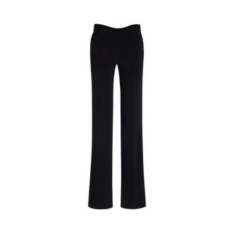 Jean Paul Gaultier Pantal&oacute;n de Sastre con Cintura Ondulada - Trousers - Mujer - Negro - S