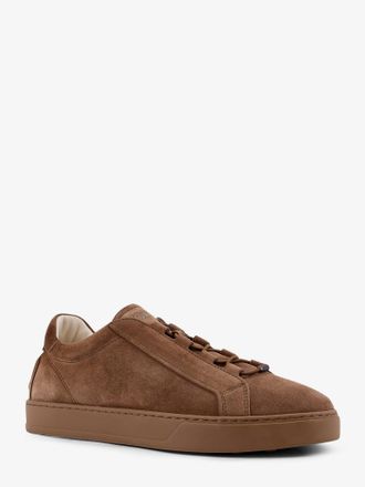 Tod's Mens Suede Sneakers Brown Leather Trainers