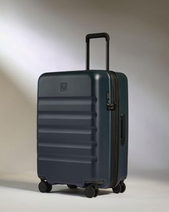 Antler Medium Suitcase In Indigo Blue - Icon Stripe