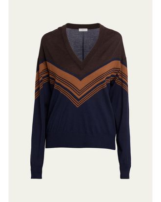 A.L.C. Nicole Chevron Wool Sweater
