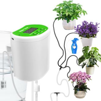 OEM Sistema De Riego Autom&aacute;tico Para Plantas: Kit De Riego Por Goteo Con Temporizador Programable, Riega Hasta 12 Plantas En Maceta, Perfecto Para Jardine