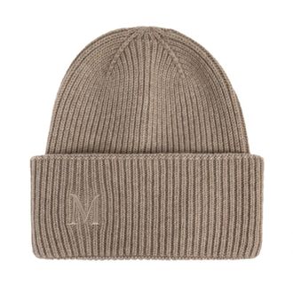 Max Mara Accessories, female, Beige, ONE SIZE, Retina Beanie