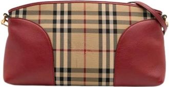 Burberry Pre-owned Shoulder Bags, female, Multicolor, Size: ONE SIZE Pre-owned Fabric Crossbody Bag