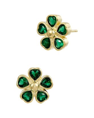 Savvy Cie Jewels Cz Stud Earrings