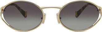 Miu Miu MU52YS ZVN5D1 Womens Sunglasses Gold Size 54