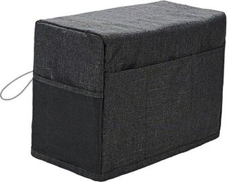 OEM 1 Funda Protectora Negra Para M&aacute;quina De Coser, 46&times;21&times;32cm, Funda Plegable M&aacute;quina Coser, Resistente Polvo, Ara&ntilde;azos E Impermeable, F&aacute;cil Usar