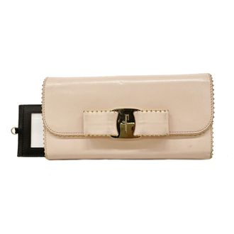 Ferragamo Leather Long Wallet (Bi-Fold) (Pre-Owned)