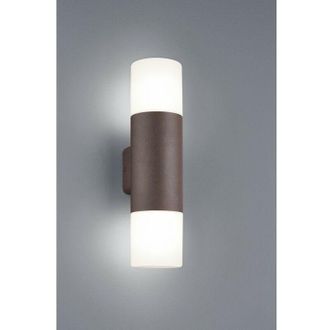 Trio Leuchten Aplique Hoosic Doble emisión 2xE27 Óxido H33 cm IP44 Trio Lighting