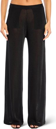 SER.O.YA Sheldon Metallic Knit Pants In Black