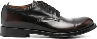 Officine Creative leather derby shoes - men - Calf Leather/Calf Leather/Calf Leather - 41 - Brown