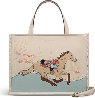 Radley London Kentucky Derby Spring 2026 Small Ziptop Satchel Bag in Salt at Nordstrom