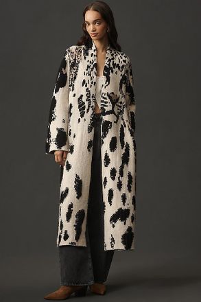 Pilcro Leopard Print Sweater Duster