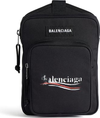 Balenciaga Explorer Crossbody Messenger Bag Black 6202602AA291090