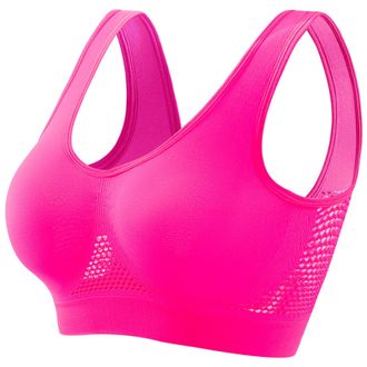 Generic Breathable Cool Liftup Air Bra, 2025 New Large Size Air Bra Breathable and Comfortable Mesh Sports Bra for Women Plus Size Bras for Women No Underwire