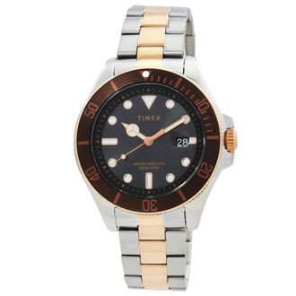 Timex Harborside Coast Quartz Black Dial Mens Watch TW2V42100VQ