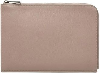 Louis Vuitton Pre-owned Clutch Bag Pochette - Dames - Vintage Clutch - Beige - ONE Size - Leer - Vintage