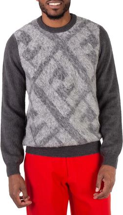 Fendi Long Sleeve Crew Neck Sweater, Brand Size 52 (US Size 42)