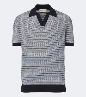 Frescobol Carioca Rino cotton and cashmere polo shirt