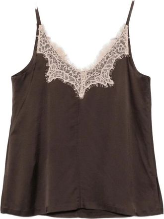 Seventy Mouwloze Top - Dames - Tops zonder mouwen - Bruin - S - Tops