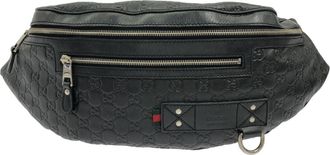 Gucci Black Leather Fanny Pack (Pre-Owned)