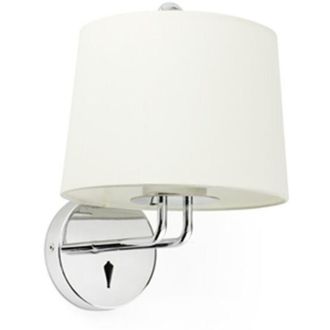 Faro Barcelona Faro Montreal - Aplique De Pared Con Pantalla En Cromo, E27