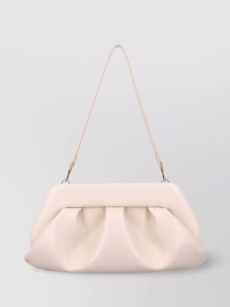 Themoir&egrave; pleated clutch and shoulder strap