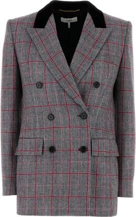 Chloé Blazer a quadri - Nero