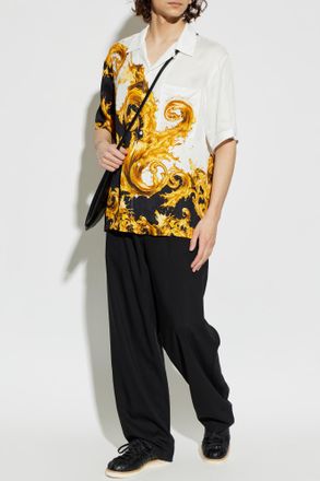 Versace Jeans Couture Shirt With barocco Print, Mens, White