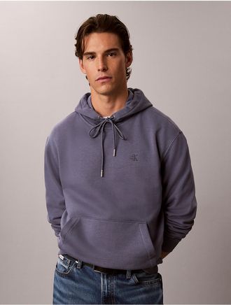Calvin Klein Jeans Calvin Klein Mens Monogram Relaxed Hoodie - Blue - 2XL