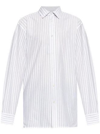 Maison Margiela Gestreept overhemd - Wit