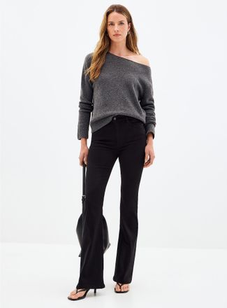 DL1961 Womens Black Bridget stretch jean Fit: Flared leg, high rise