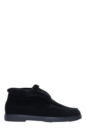 Santoni Womens suede desert boot in Black at Nordstrom, Size 11.5