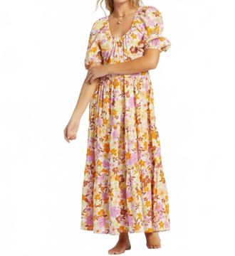 Billabong Endless Shore Dress In Yellow