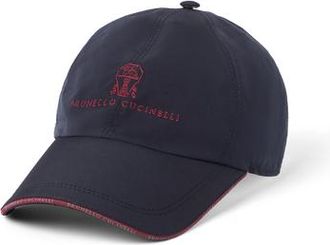 Brunello Cucinelli Baseball cap with logo in Blue at Nordstrom, Size Medium