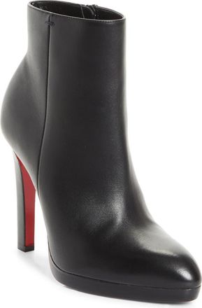 Christian Louboutin Fannylove Bootie in Black/Black at Nordstrom, Size 11.5Us