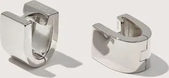 Otiumberg Sterling Silver Chunky Square Huggies at Nordstrom