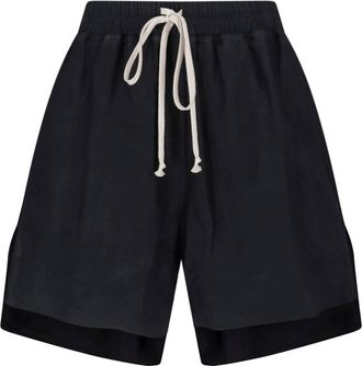 Rick Owens Pantaloncini In Pelle Di Agnello