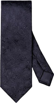 Eton Navy Paisley Silk Jacquard Tie at Nordstrom